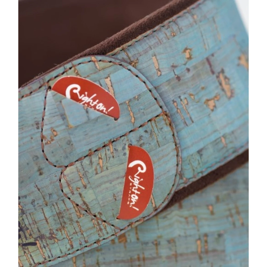 Ремень для гитары RightOn Straps Steady Mojo Cork Teal