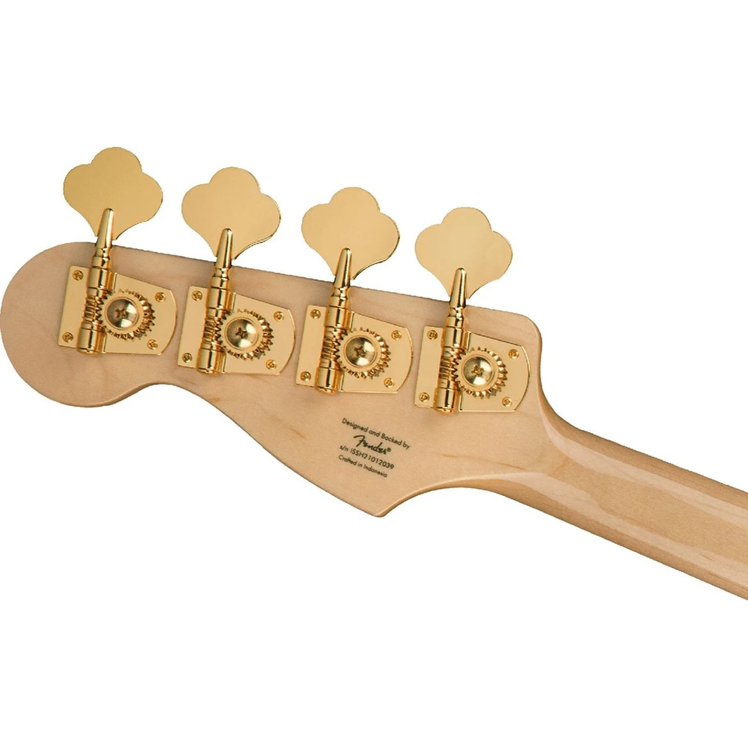 Бас-гитара Fender Squier 40th Anniversary Jazz Bass Gold Edition LRL Olympic White