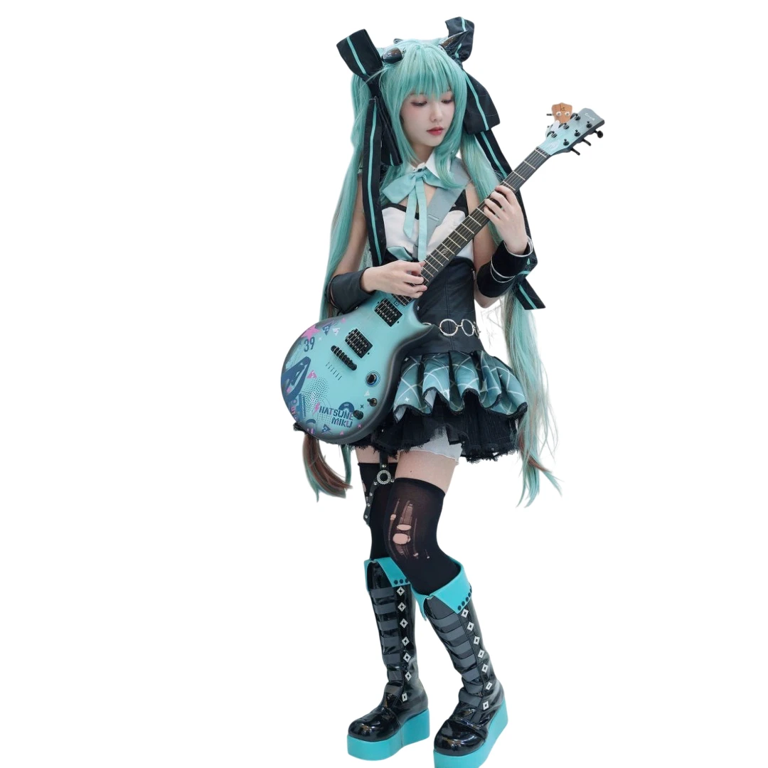 Смарт электрогитара Enya NOVA GO Sonic/Hatsune Miku/BL + набор аксессуаров