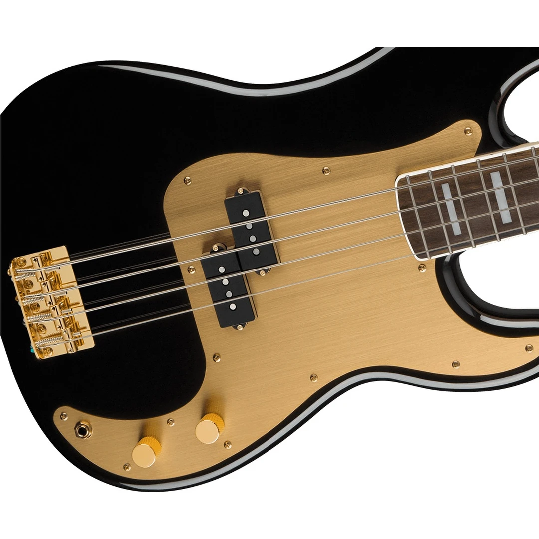 Бас-гитара Fender Squier 40th Anniversary Precision Bass Gold Edition LRL Black