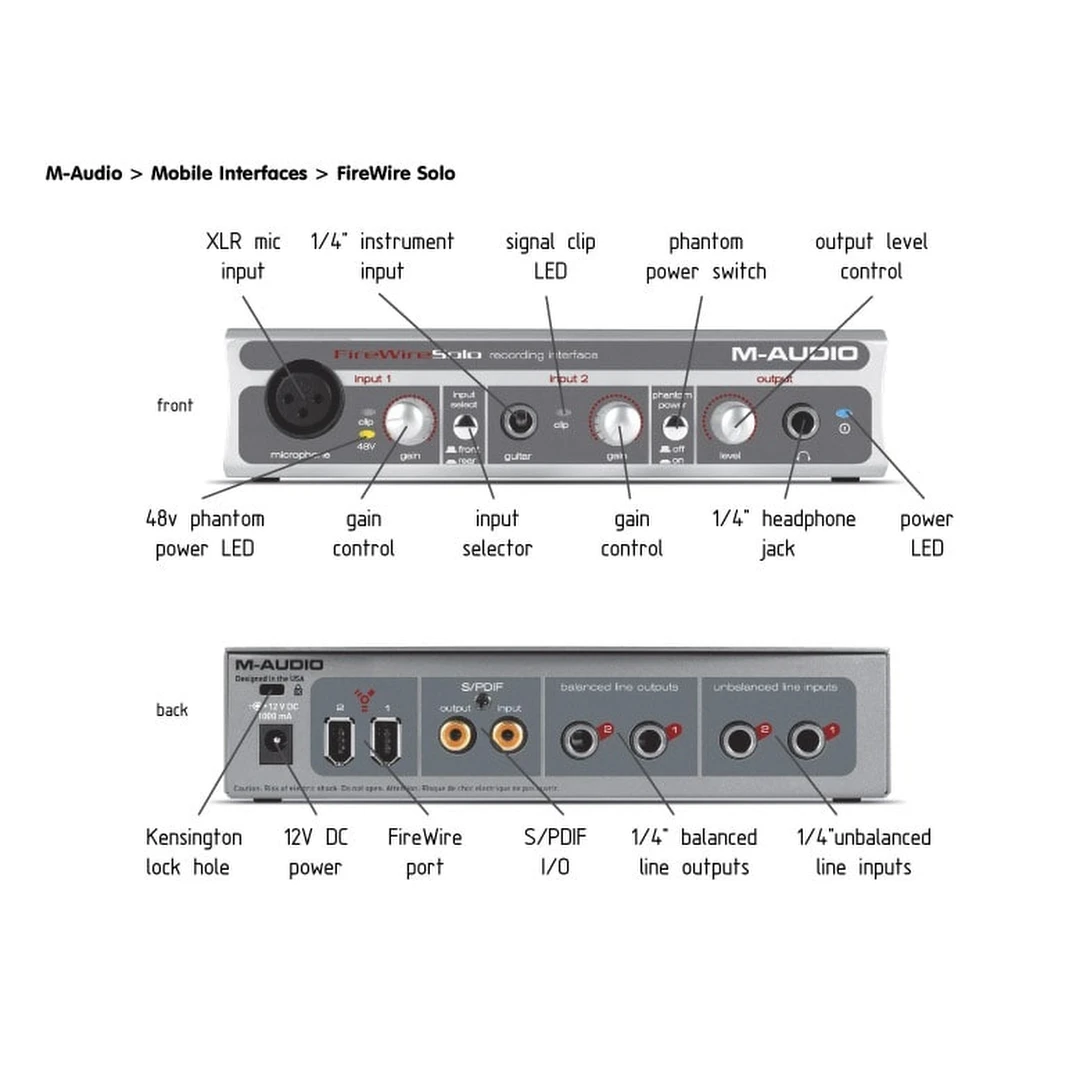 Звуковая карта M-Audio FireWire Solo