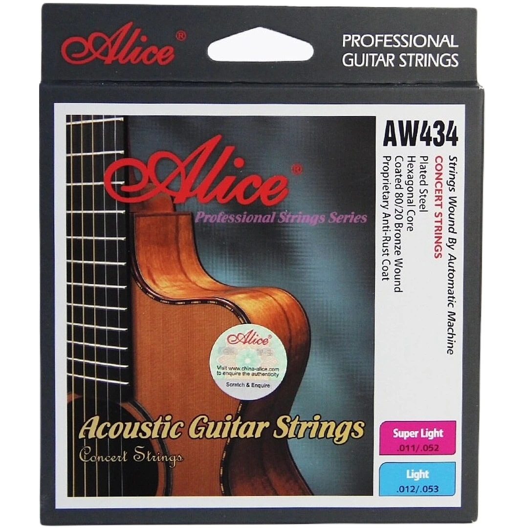 Струны для акустической гитары Alice AW434-SL
