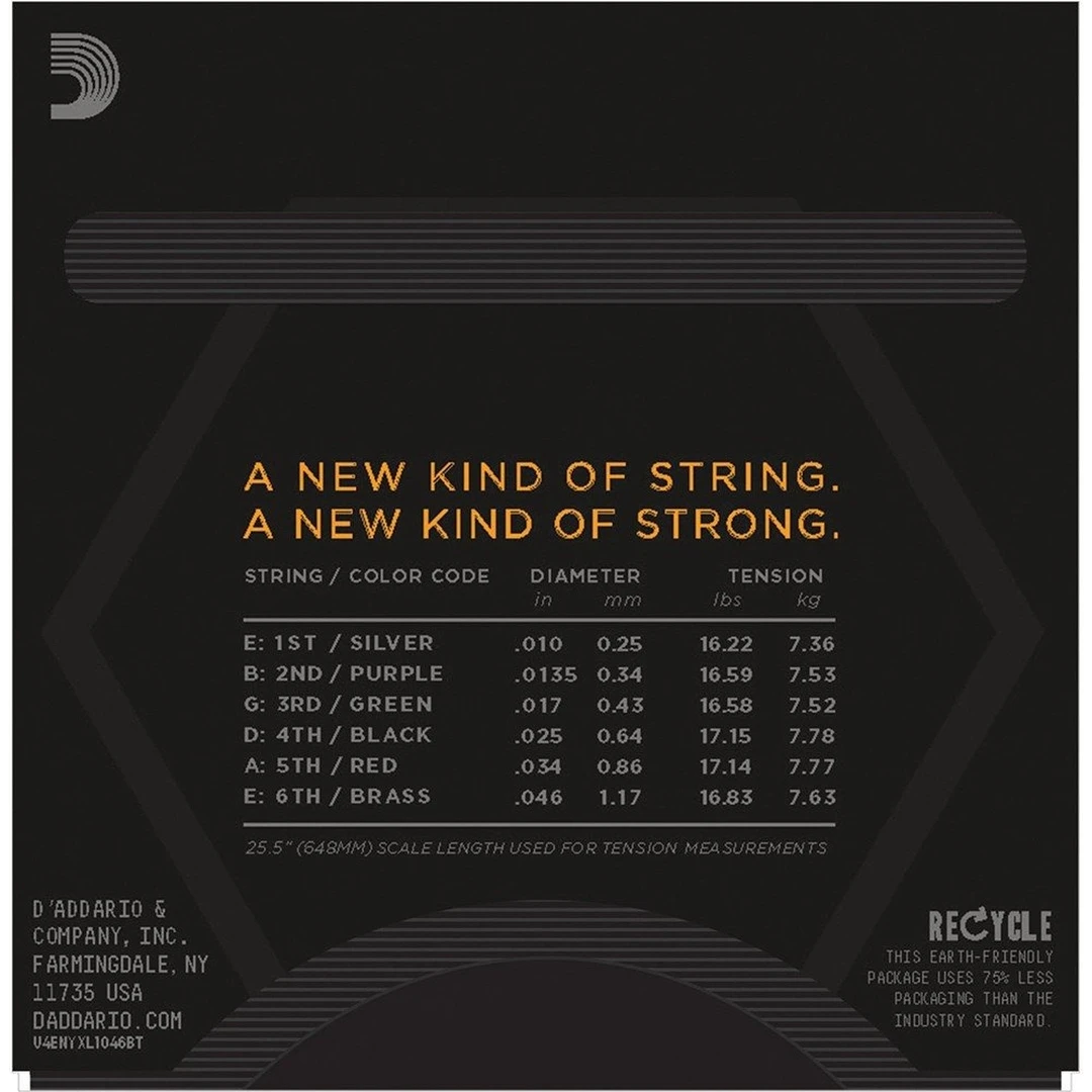 Струны для электрогитары D’Addario NYXL1046BT 10-46