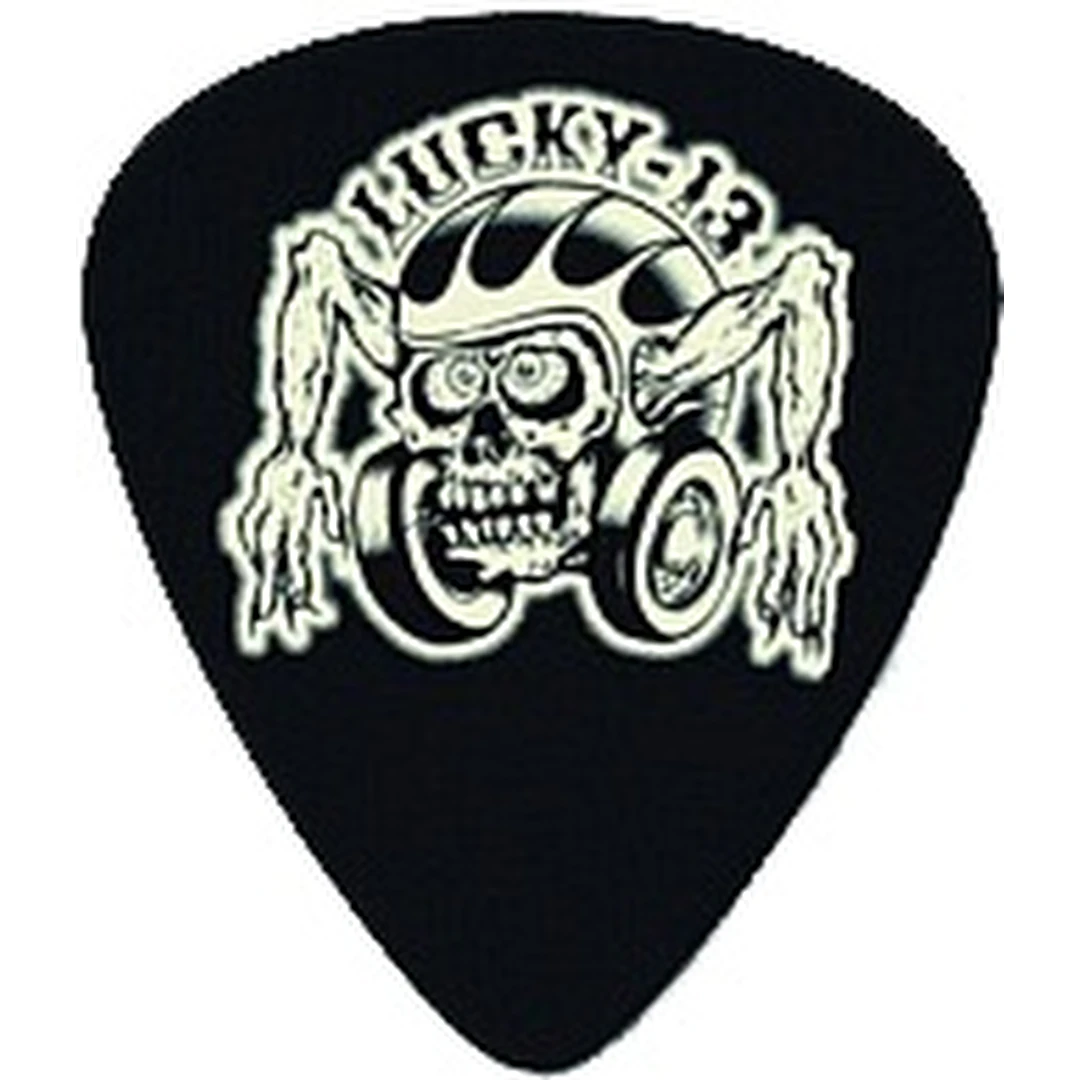 Медиатор Dunlop L16R1.00 Lucky 13 Helmet Skull 1.0