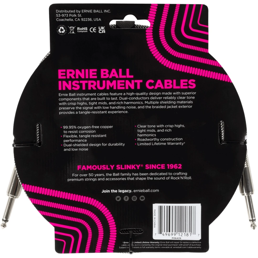 Инструментальный кабель Ernie Ball 6429