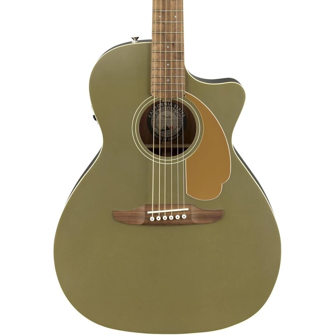 Электроакустическая гитара Fender Newporter Player Olive Satin