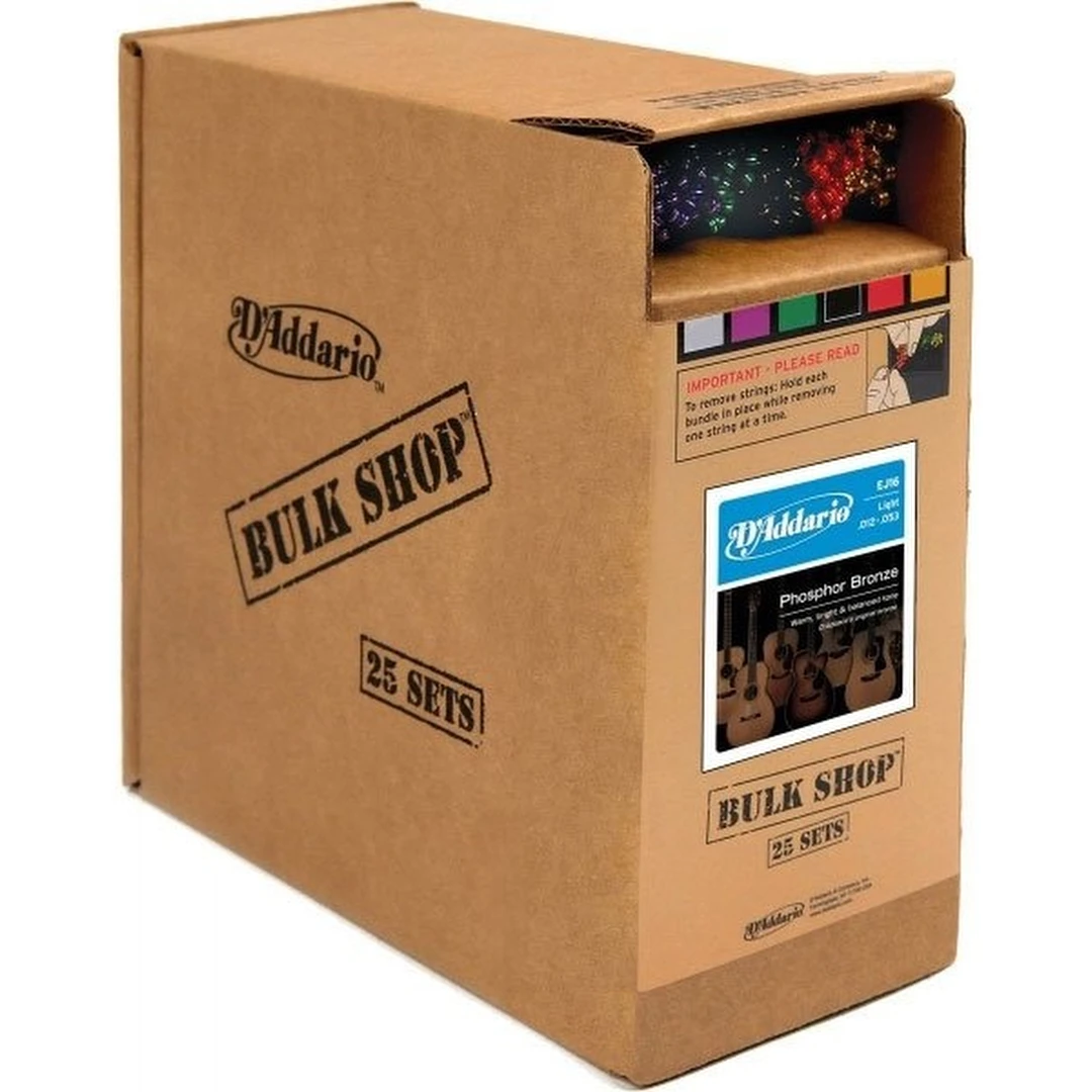Струны для акустической гитары D’Addario EJ16-B25 12-53