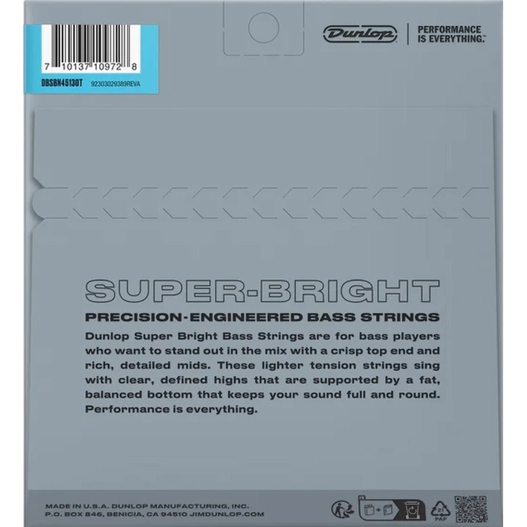 Струны для бас-гитары Dunlop DBSBN45130T 45-130