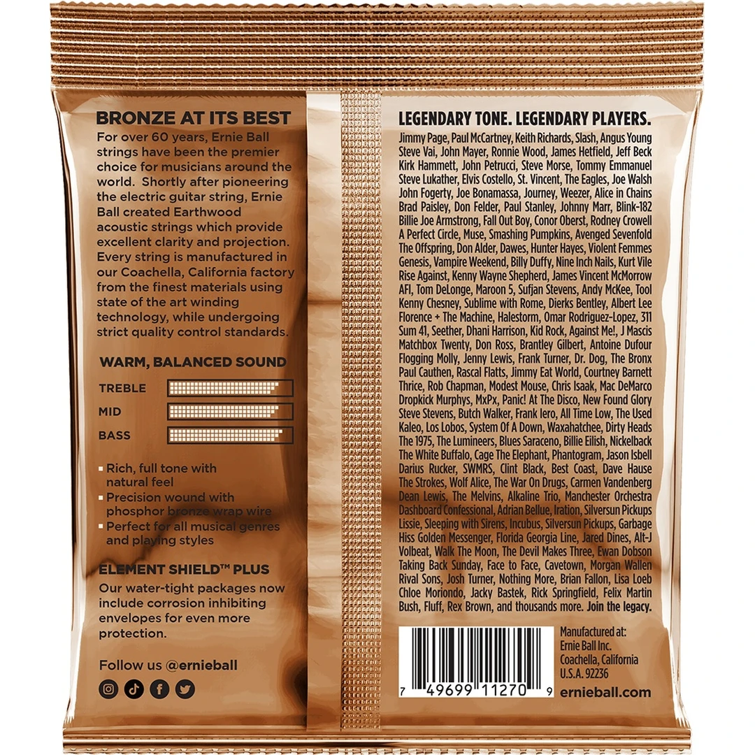 Струны для акустической гитары Ernie Ball 3543 12.5-56