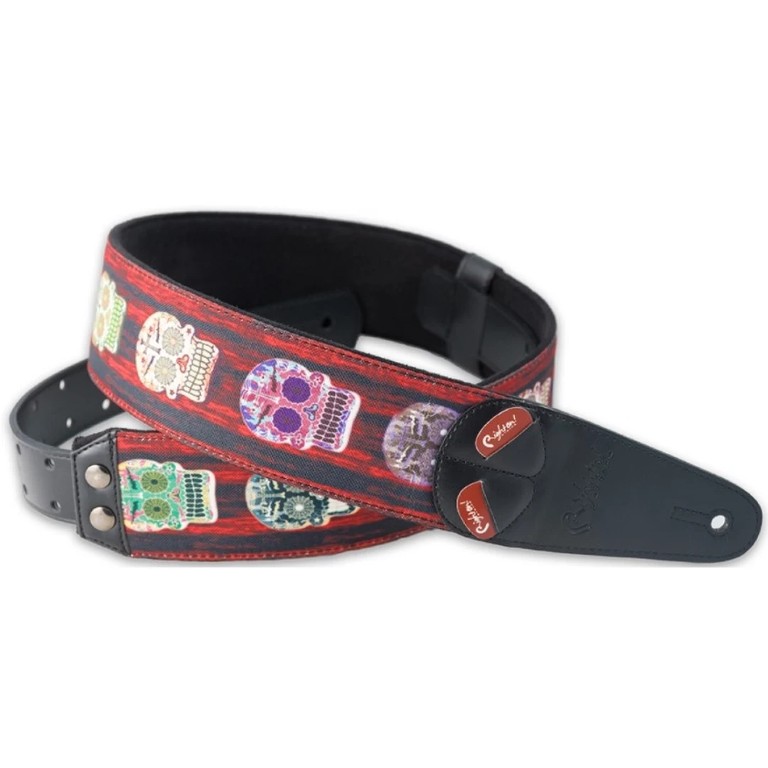 Ремень для гитары RightOn Straps Steady Mojo Skulls Unique