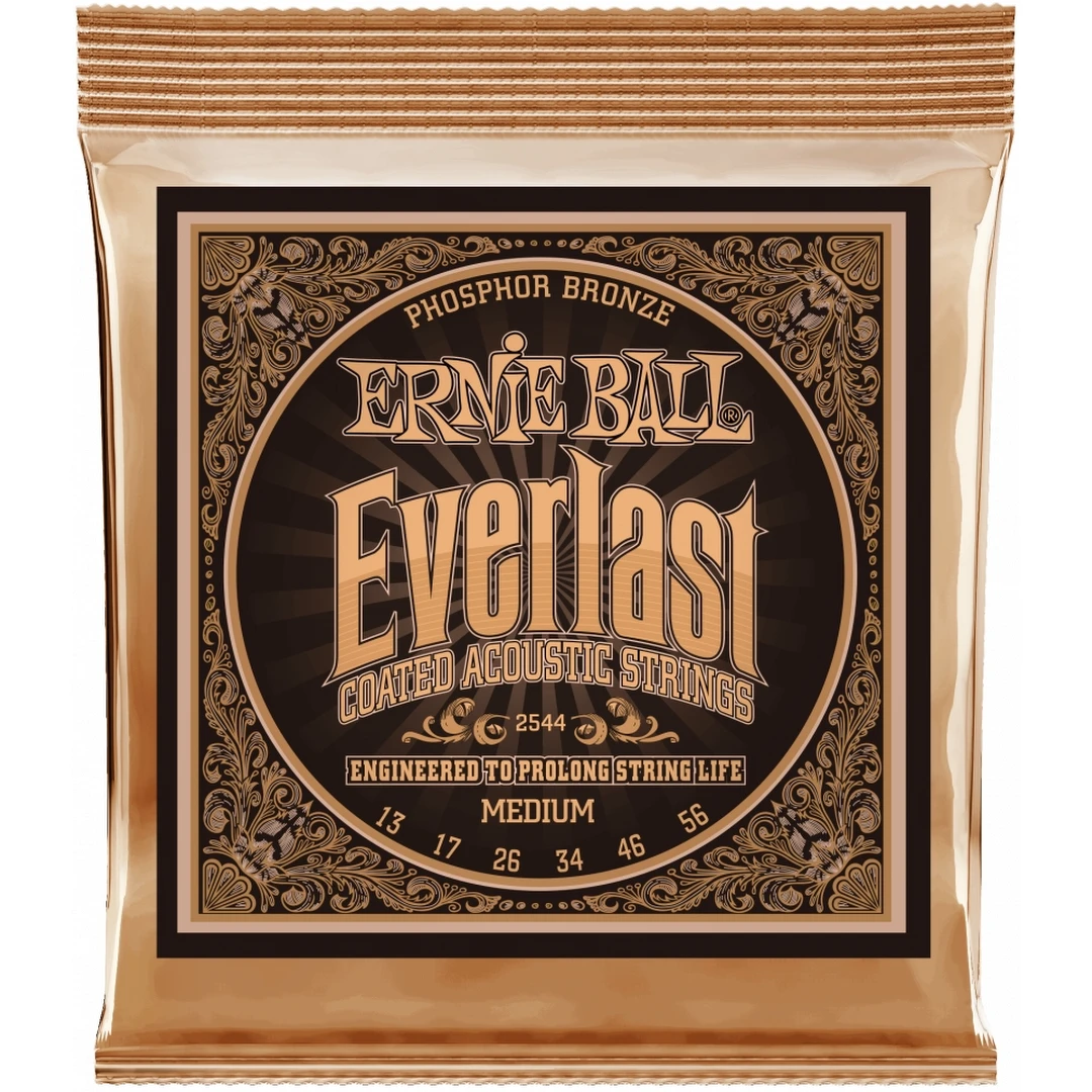 Струны для акустической гитары Ernie Ball 2544 Everlast Phophor Bronze 13-56