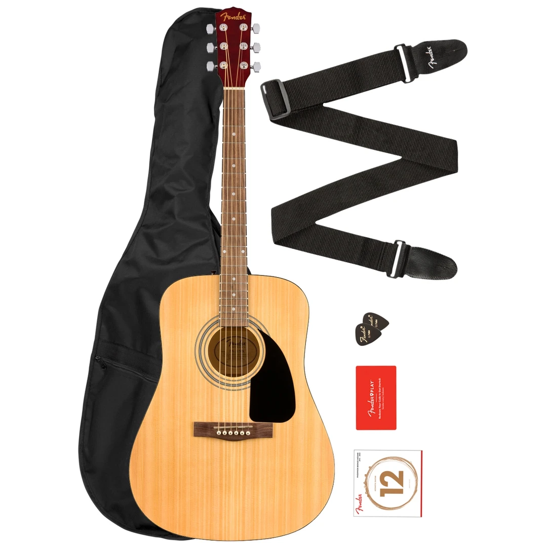 Гитарный набор Fender FA-115 Dreadnought Pack NAT