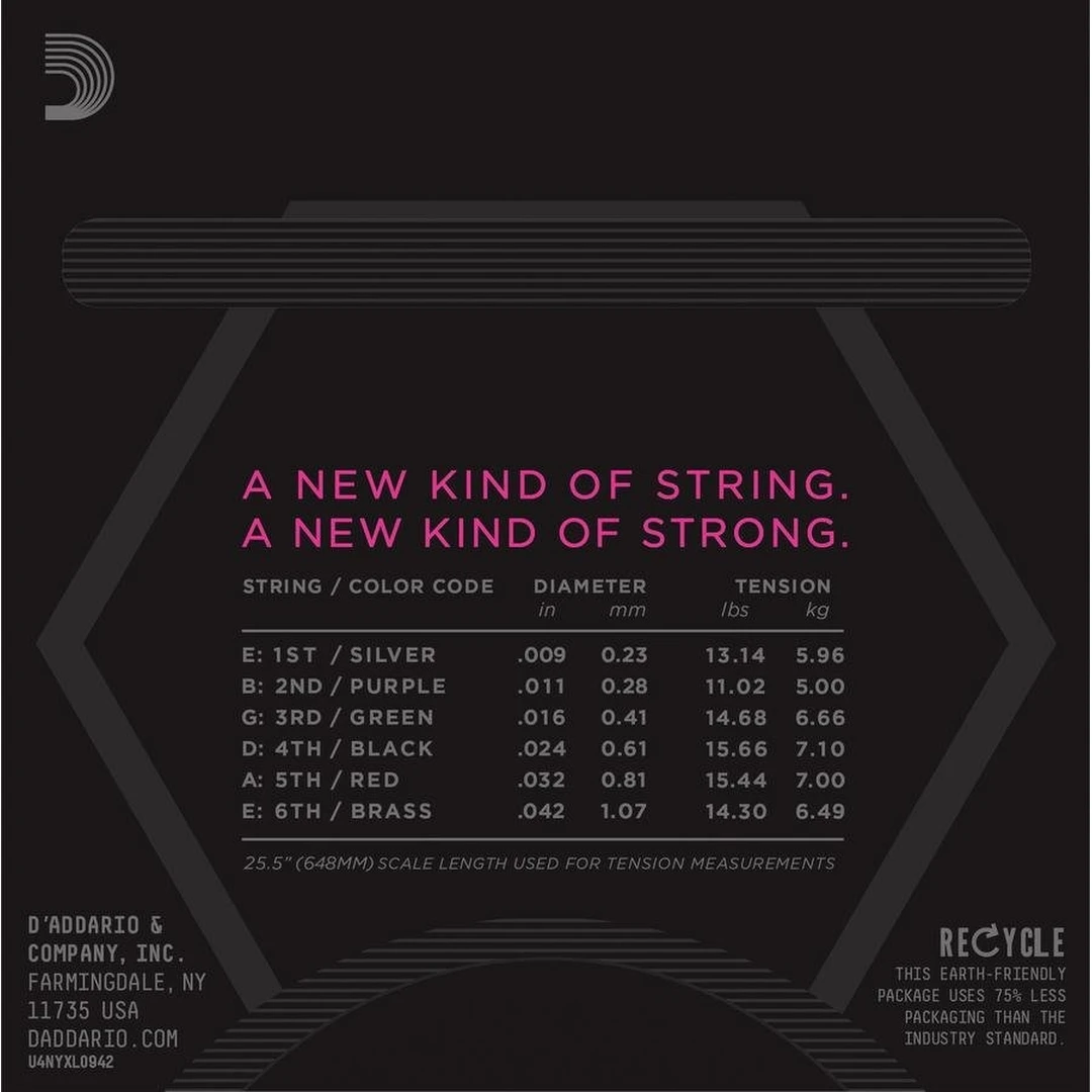 Струны для электрогитары D’Addario NYXL0942-3P 9-42