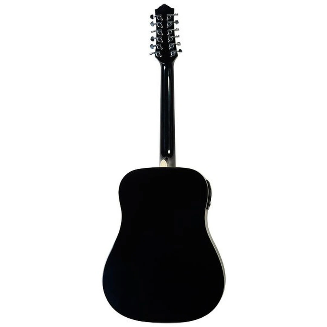 12-струнная электроакустическая гитара Flight D-200/12 BK EQ