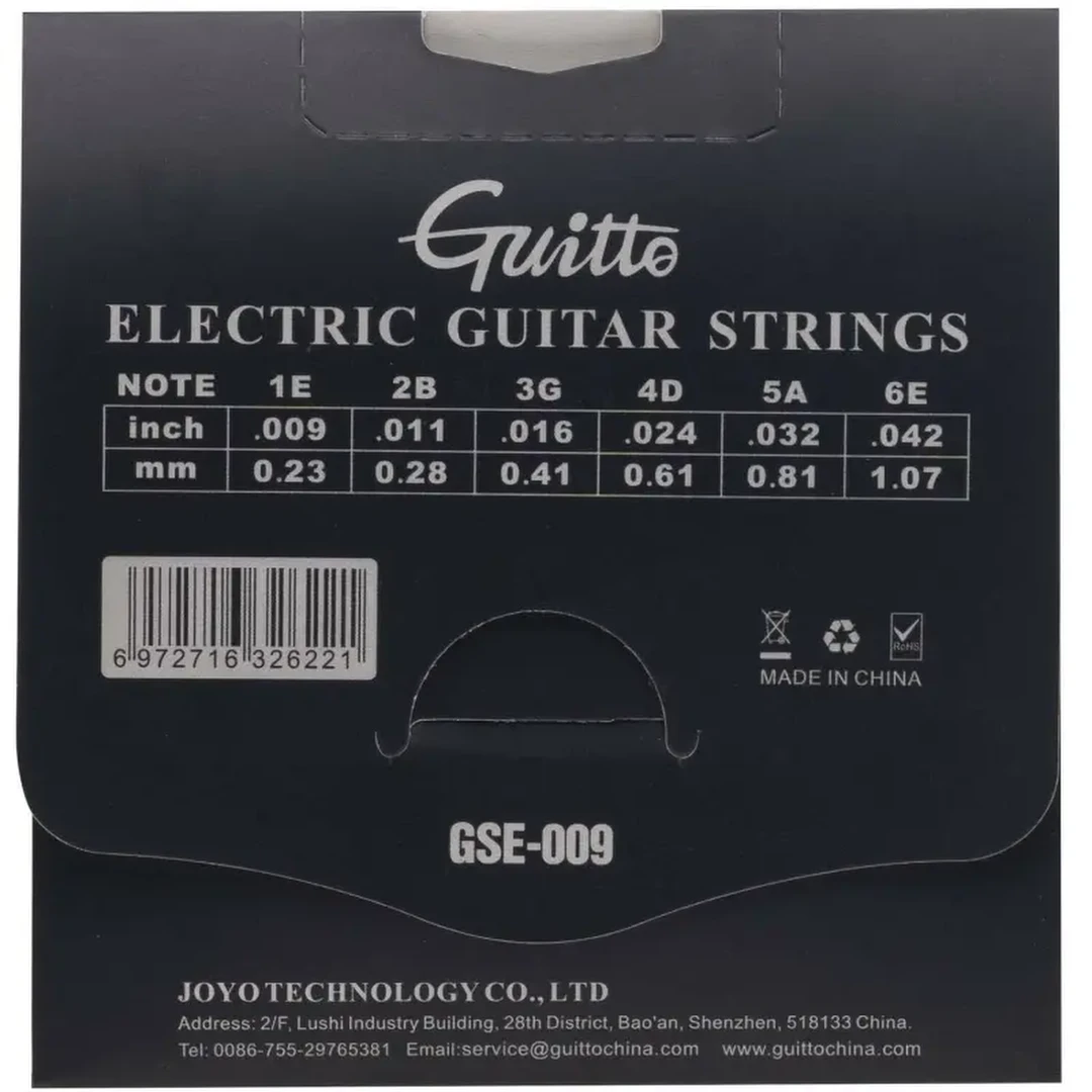 Струны для электрогитары Guitto GSE-009