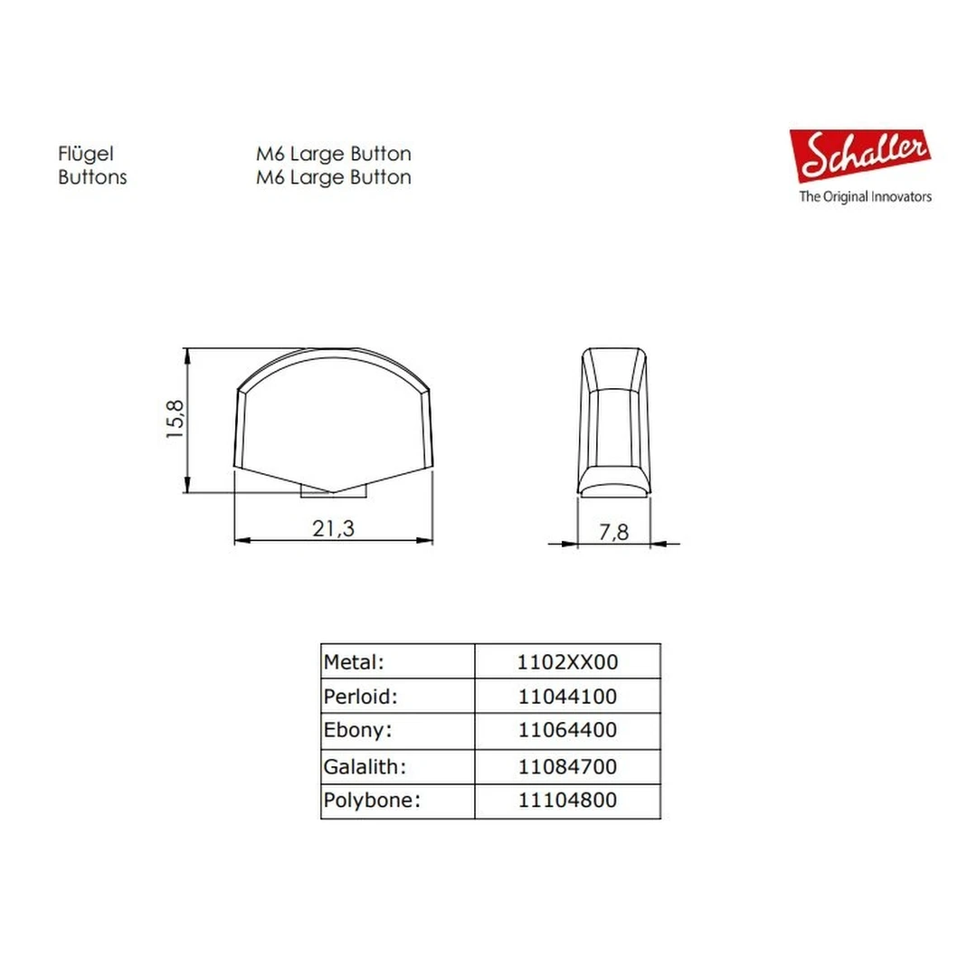 Колки Schaller M6 135 10020223.02.52
