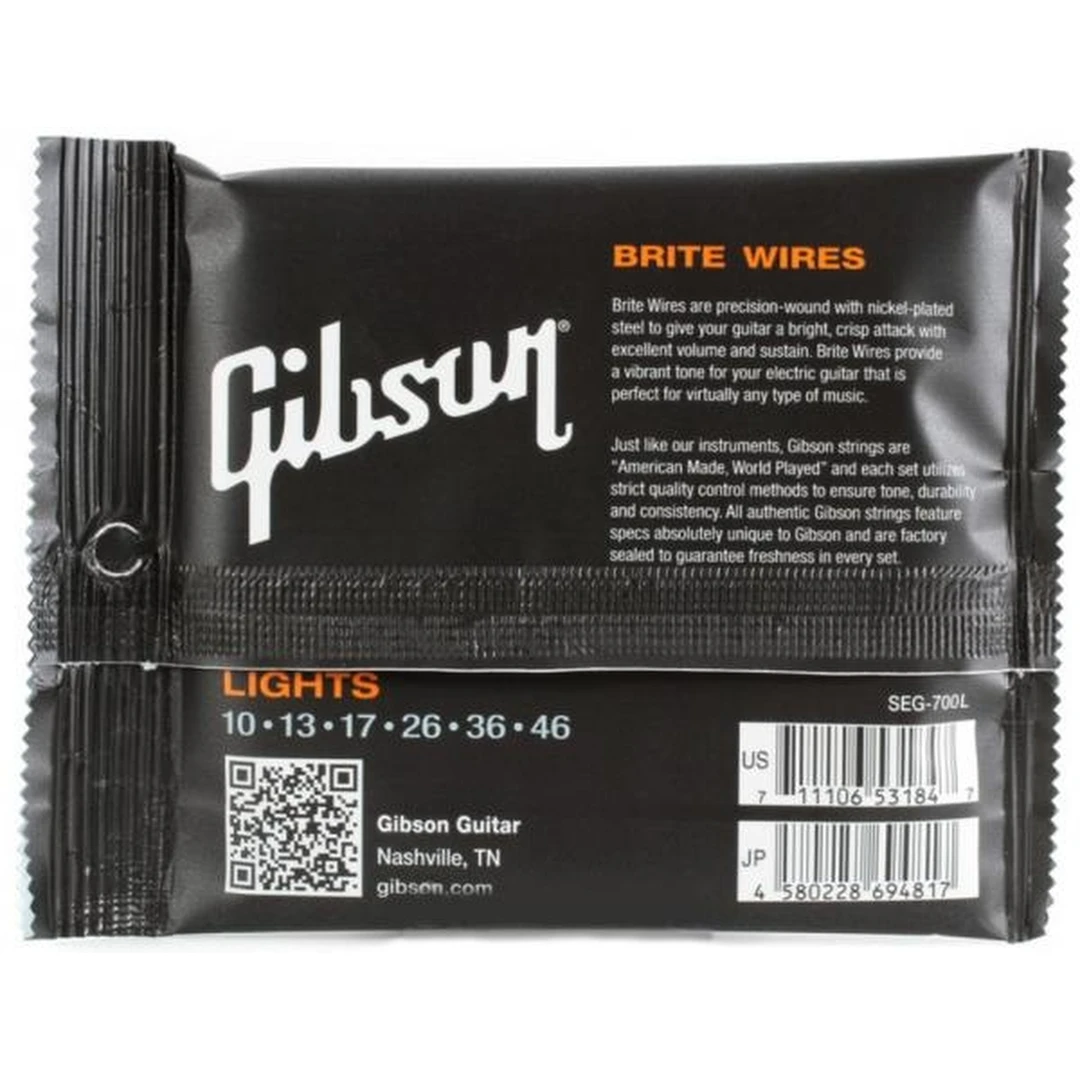 Струны для электрогитары Gibson SEG-700L 10-46