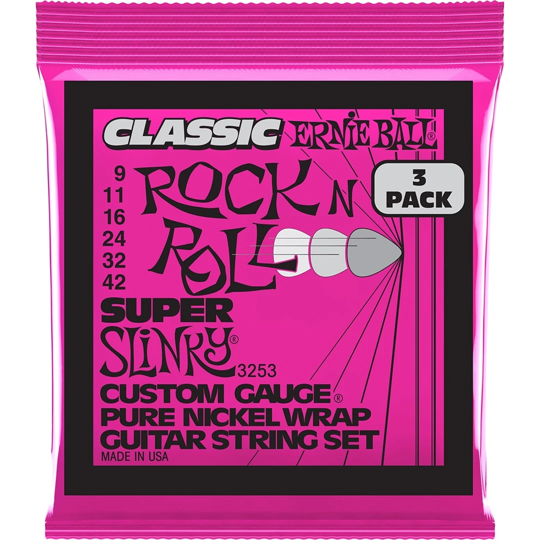 Струны для электрогитары Ernie Ball 3253 9-42