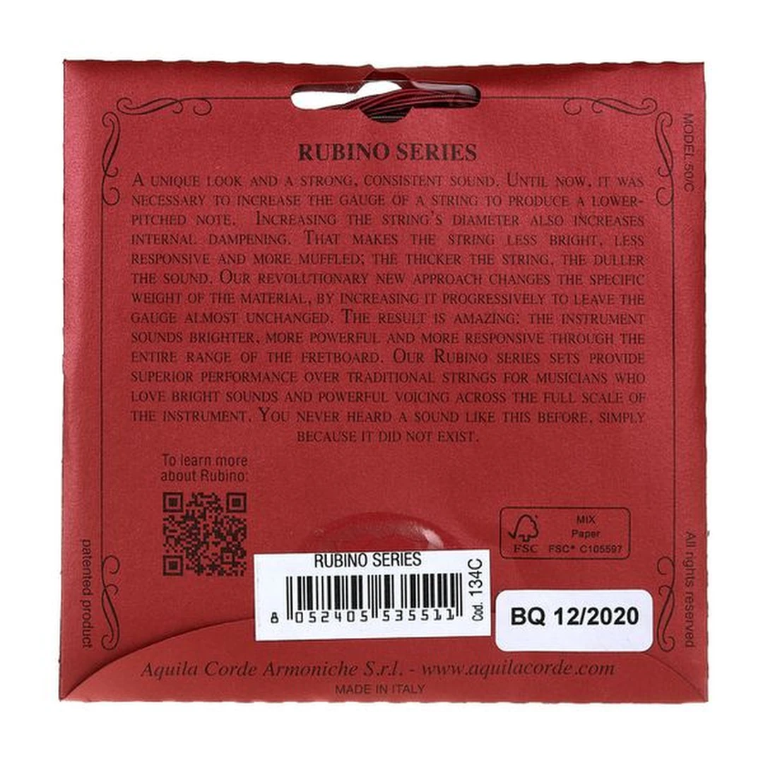Струны для классической гитары Aquila Rubino 134C