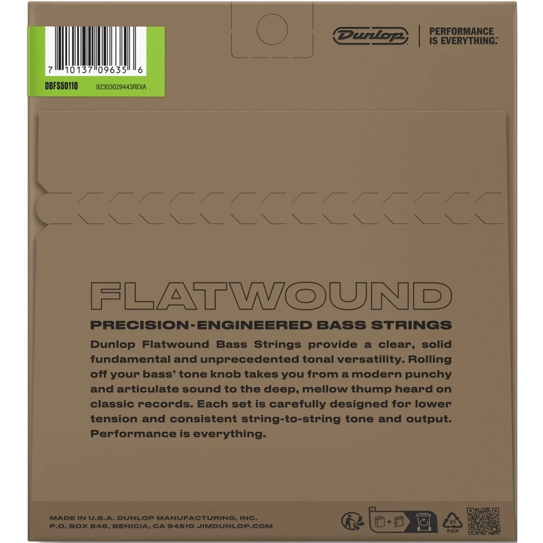 Струны для бас-гитары Dunlop DBFS50110 50-110