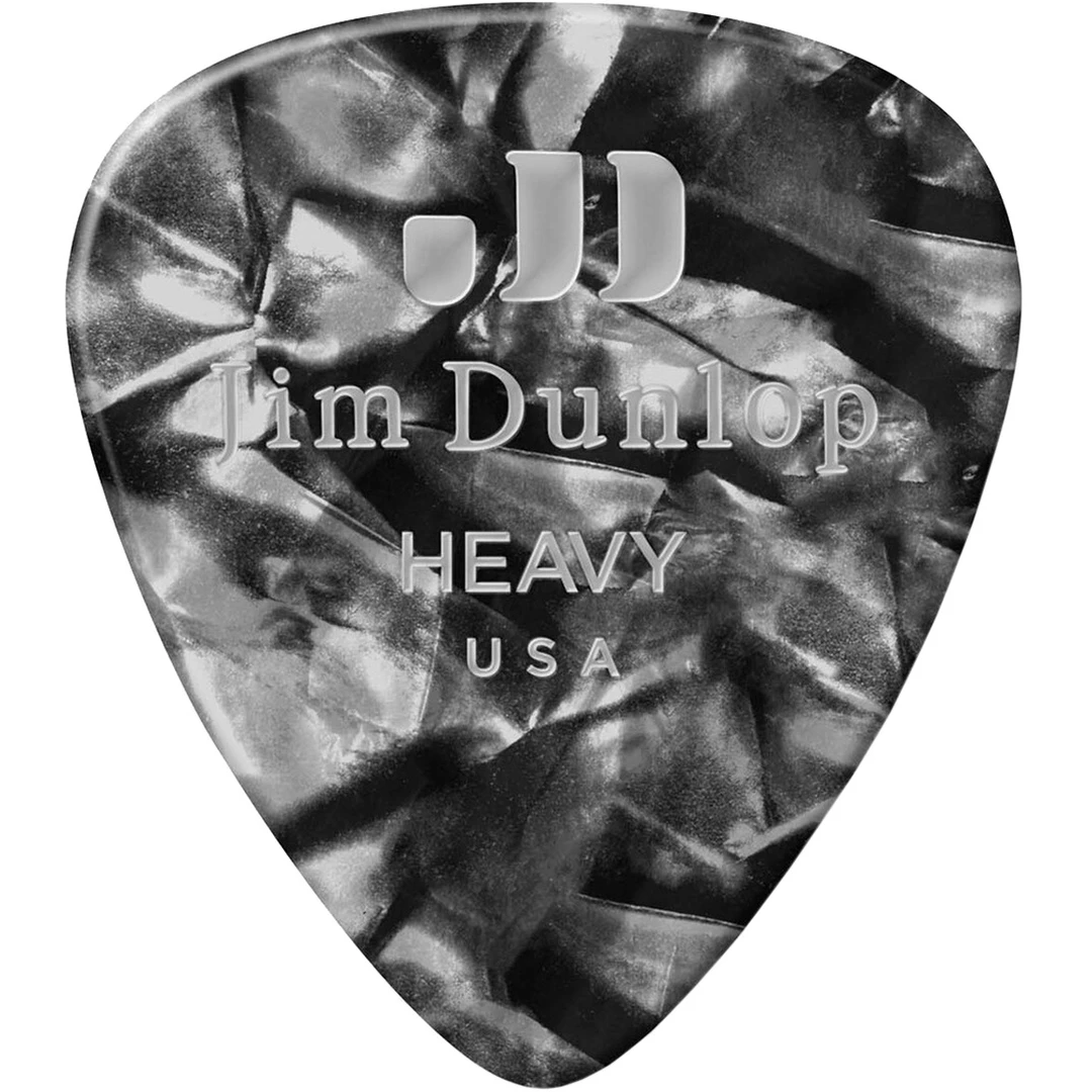 Набор медиаторов Dunlop 483P02HV Celluloid Black Pearloid Heavy