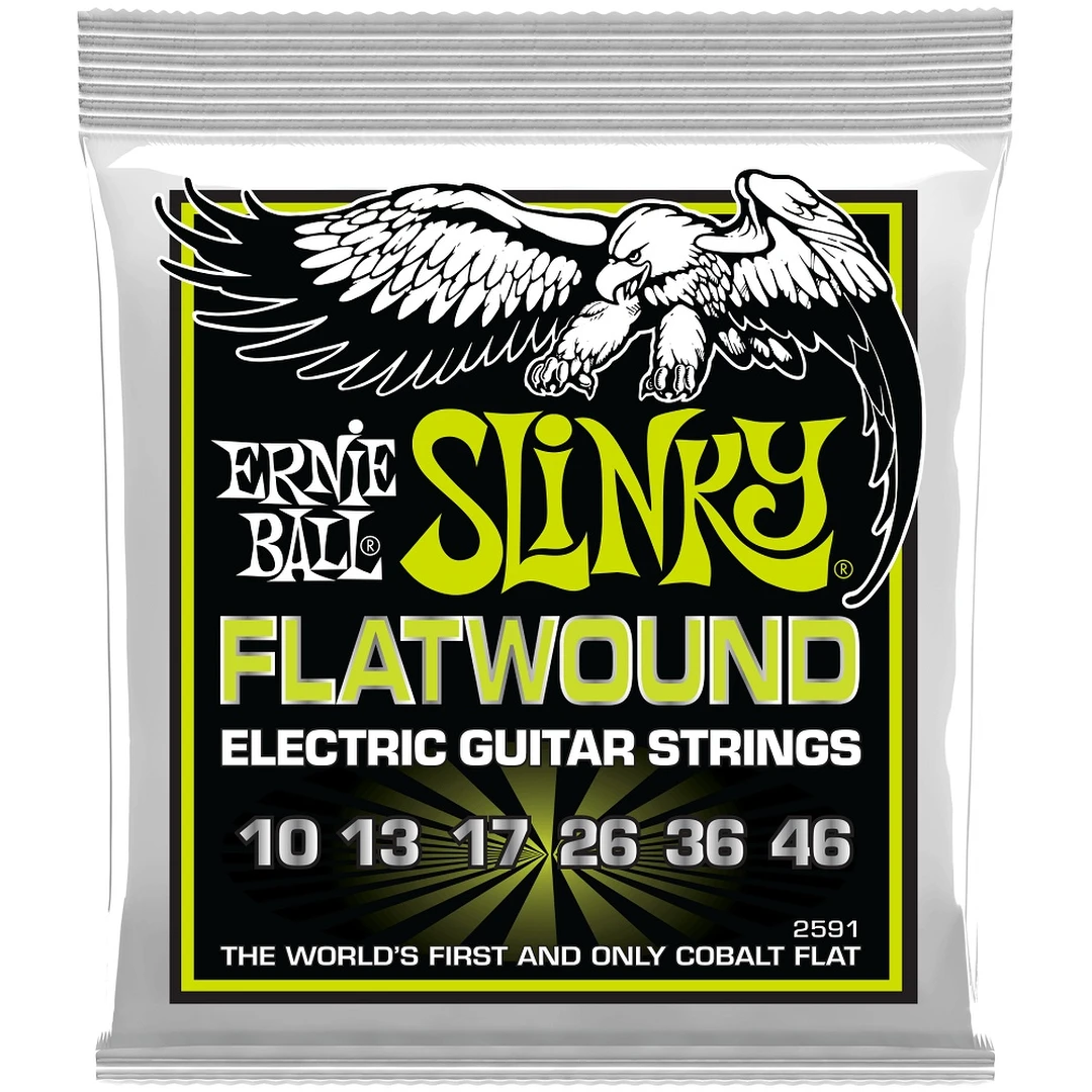 Струны для электрогитары Ernie Ball 2591 Regular Slinky Flatwound