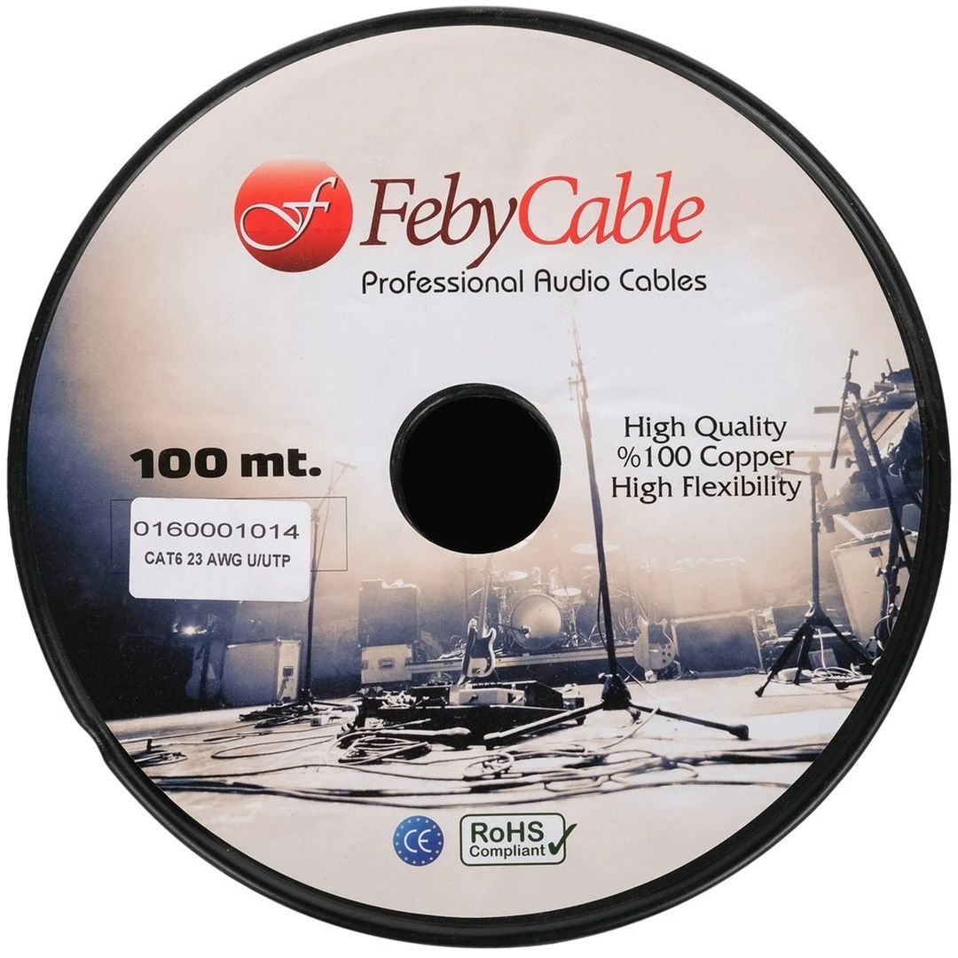 Цифровой кабель Feby Cable CAT6SFBK-100