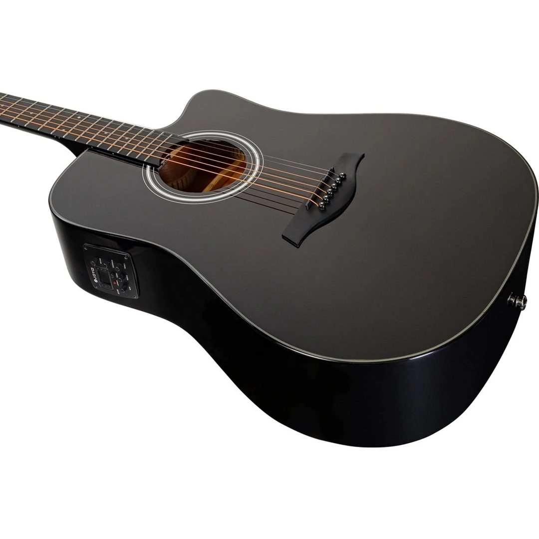 Электроакустическая гитара Rockdale Aurora D5 C BK E Gloss