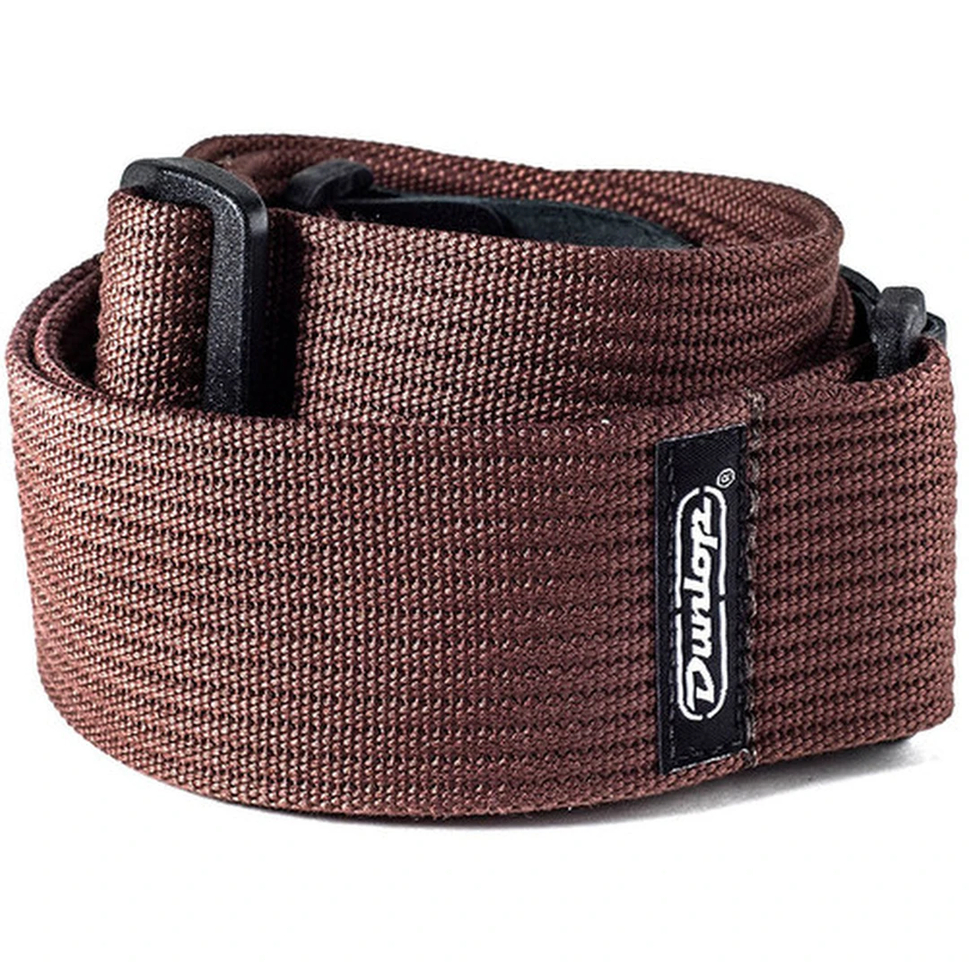 Ремень для гитары Dunlop D27-01BR Ribbed Cotton Chocolate