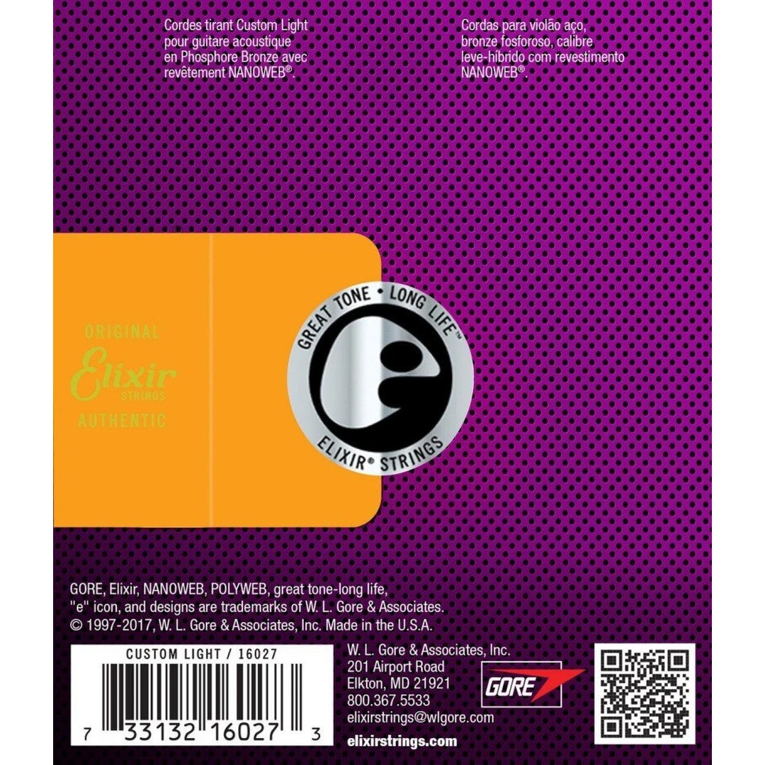 Струны для 12-ти струнной гитары Elixir 11152 10-47