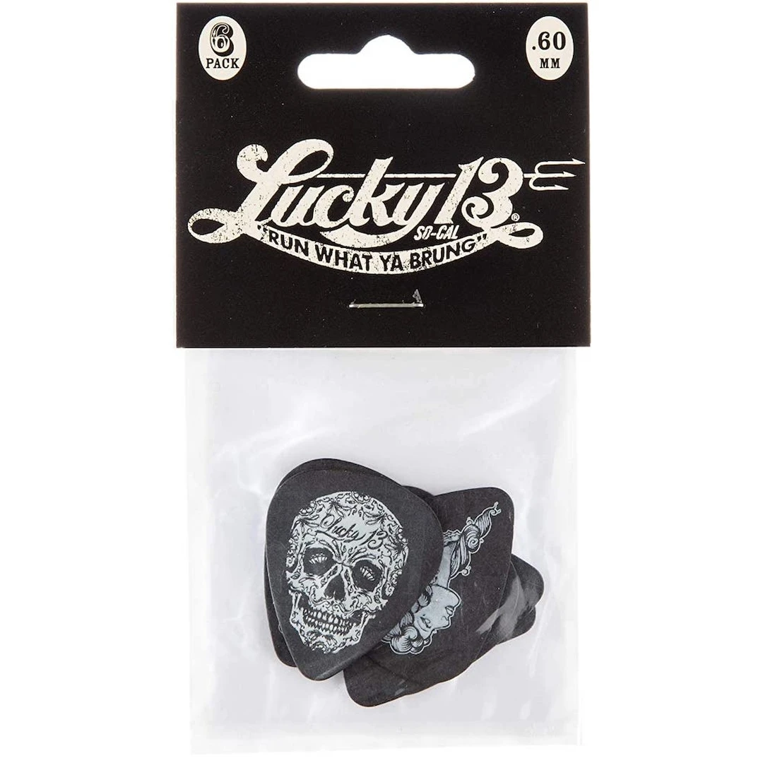 Набор медиаторов Dunlop L13CP.60 Lucky 13 C .60