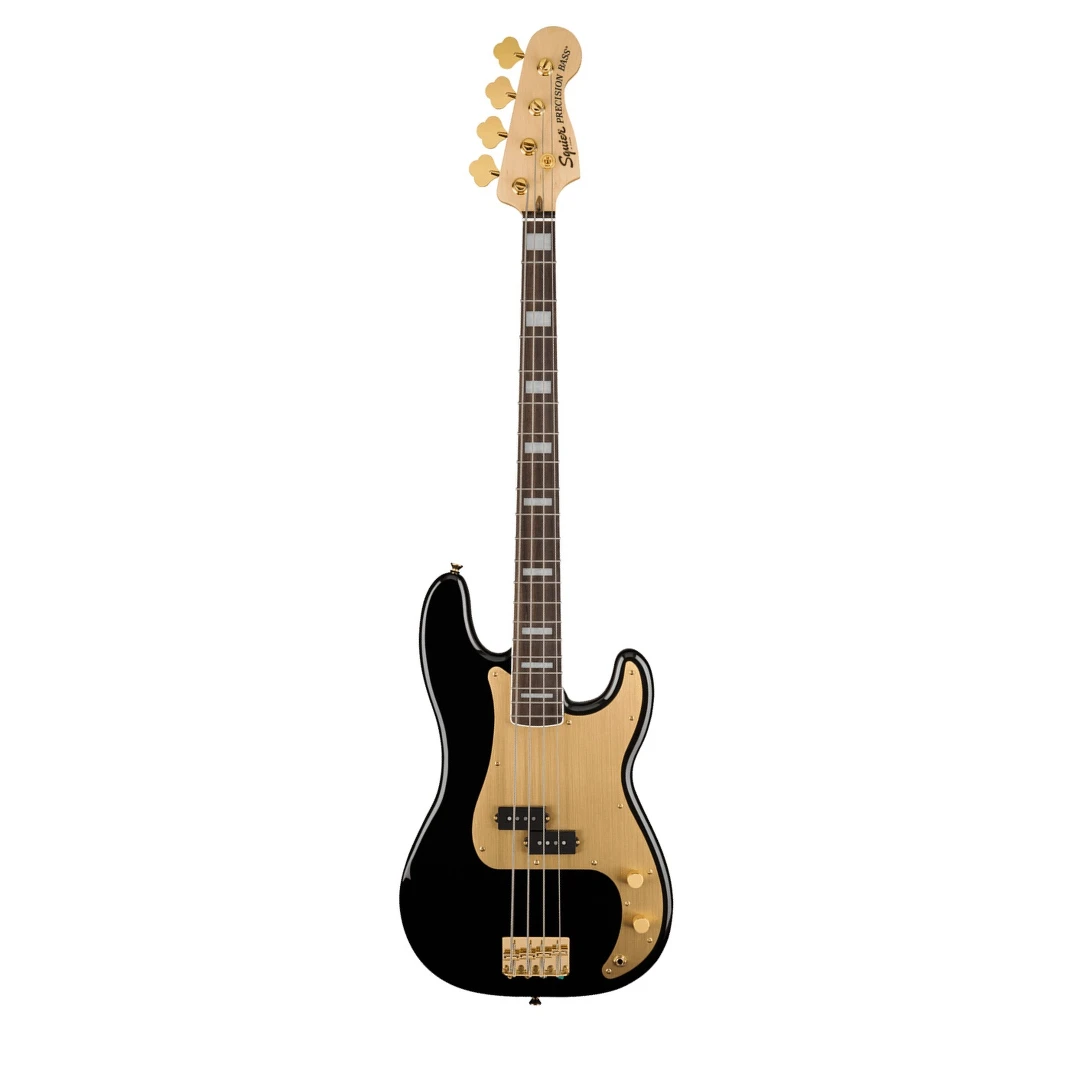 Бас-гитара Fender Squier 40th Anniversary Precision Bass Gold Edition LRL Black