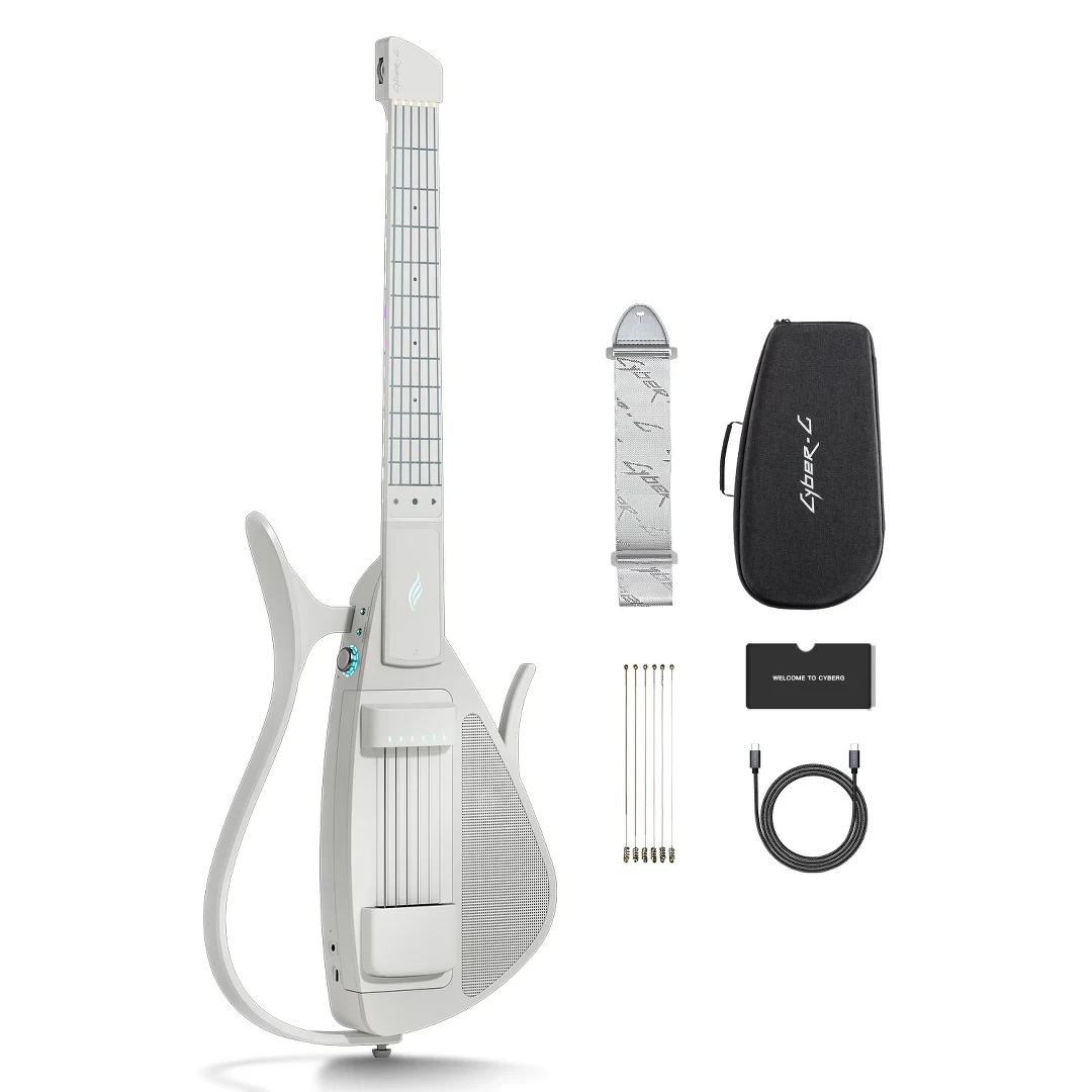Смарт электрогитара Enya CYBER-G/WH(S) + набор аксессуаров