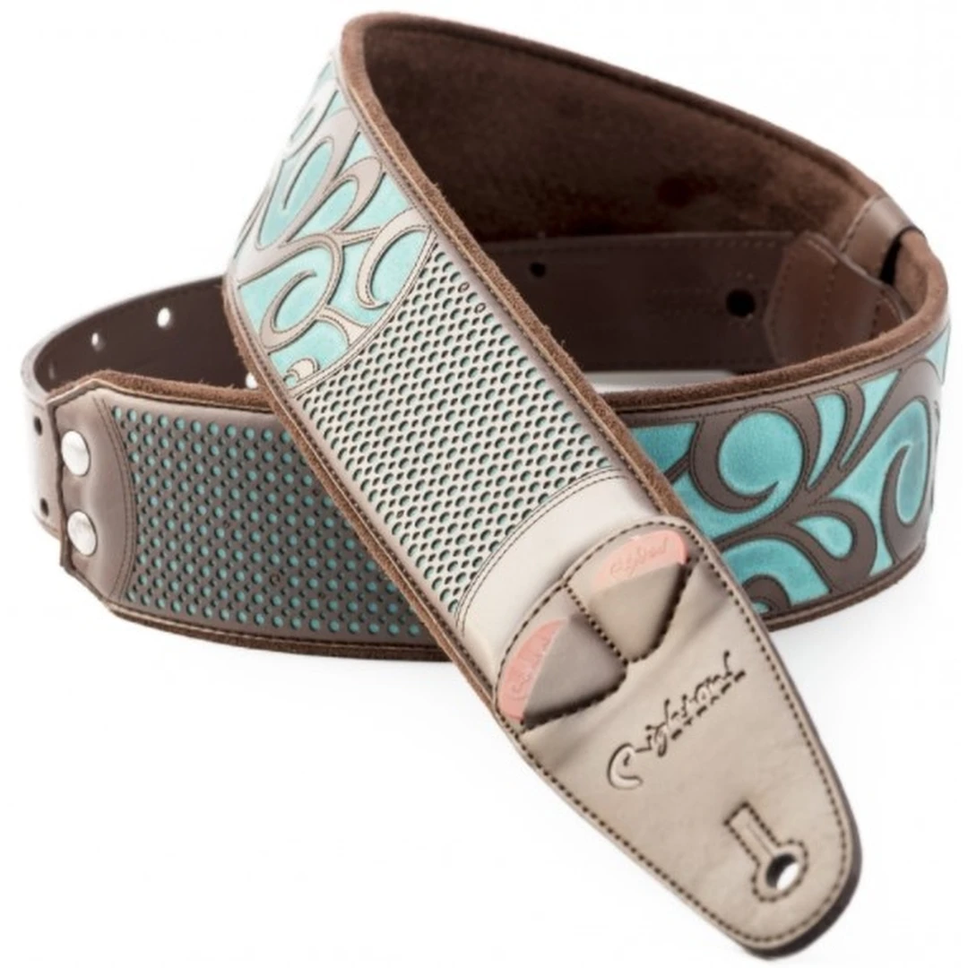 Ремень для гитары RightOn Straps Go Mojo Nashville Teal