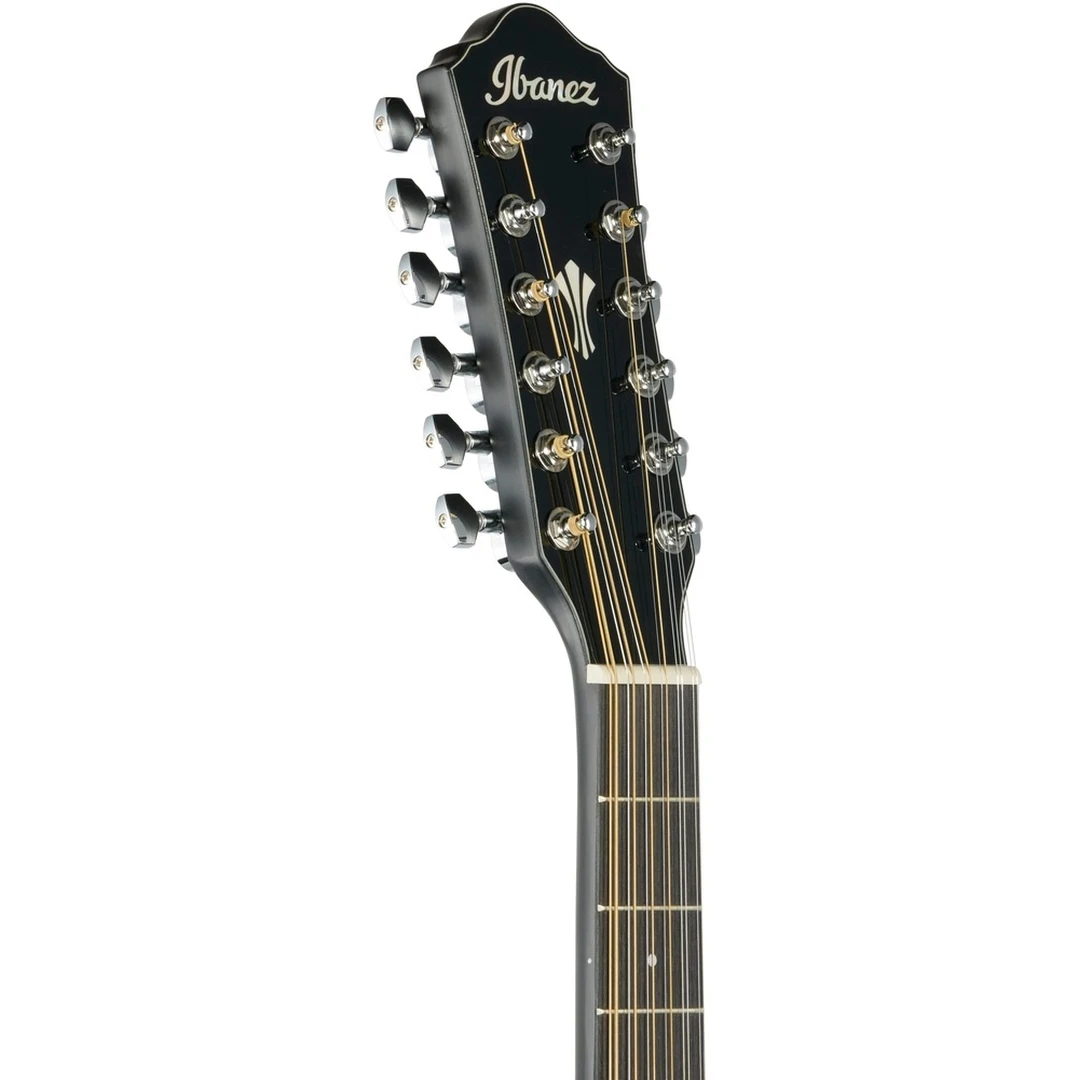 12-струнная электроакустическая гитара Ibanez AEG5012-BKH