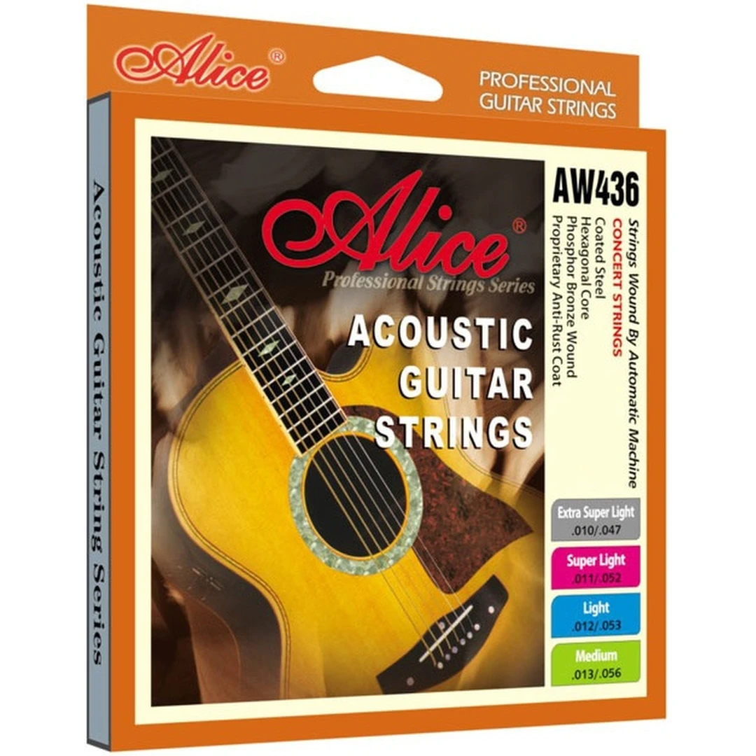 Струны для акустической гитары Alice AW436P-XL 10-47