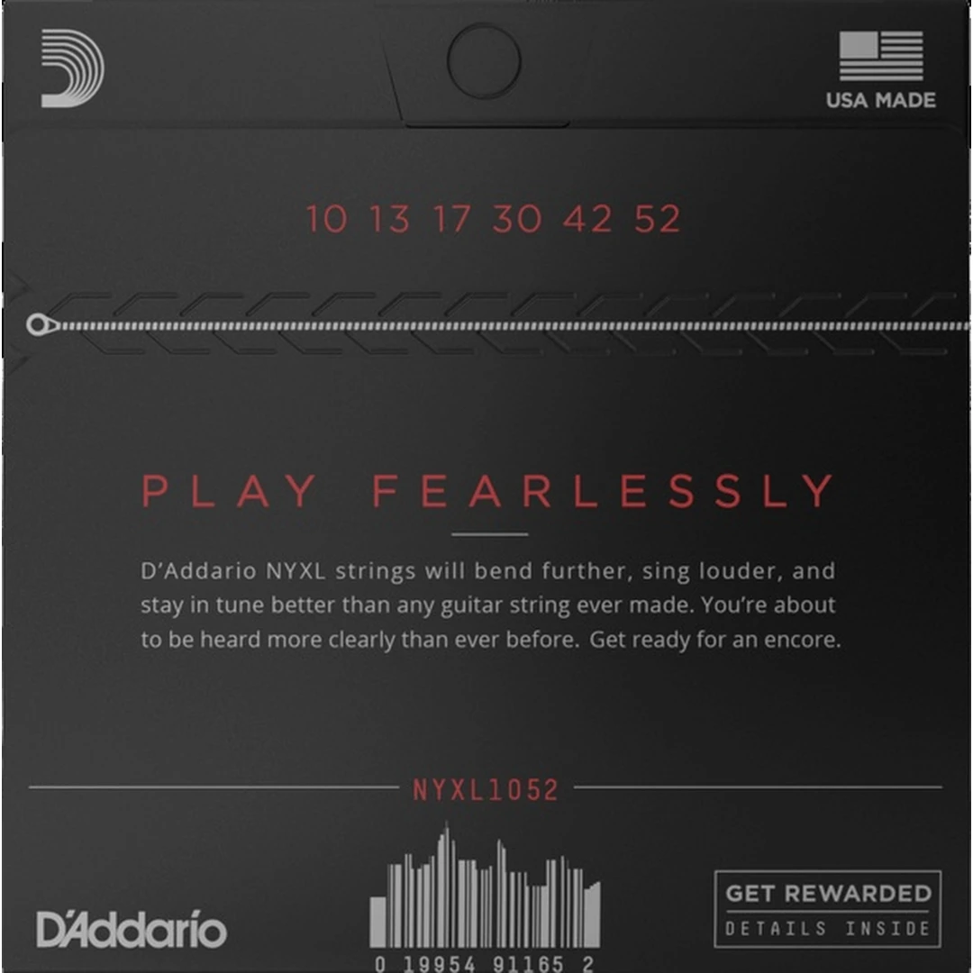 Струны для электрогитары D’addario NYXL1052 10-52