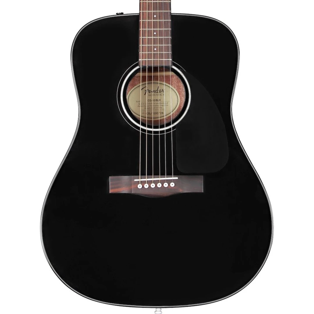 Акустическая гитара Fender CD-60 Dread V3 Black WN w/case