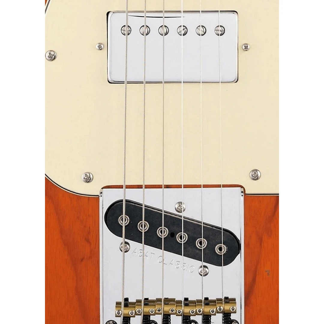 Полуакустическая гитара G&L Tribute ASAT Classic Bluesboy Semi-Hollow Clear Orange MP