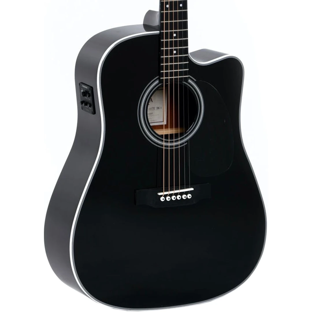Электроакустическая гитара Sigma DMC-1STE-BK