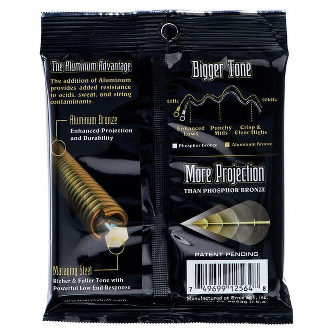 Струны для акустической гитары Ernie Ball 2564 Aluminum Bronze 13-56