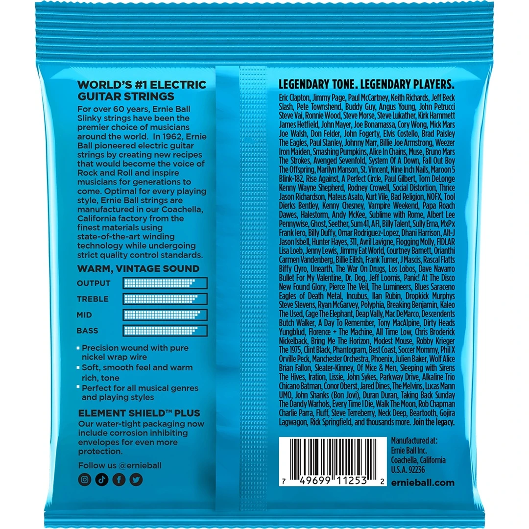 Струны для электрогитары Ernie Ball 3255 8-38