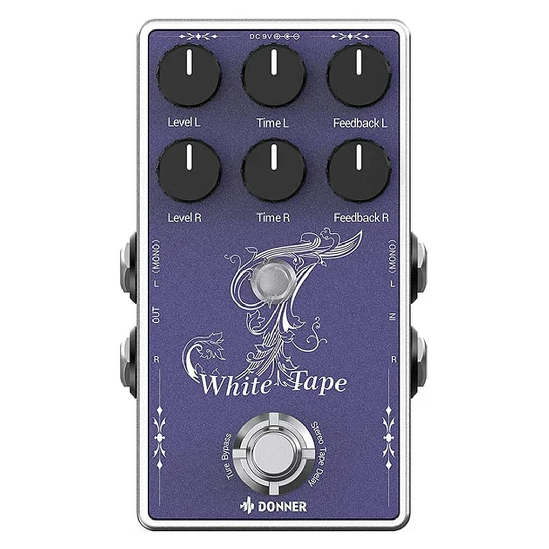 Педаль эффектов Donner EC1335 White Tape Delay