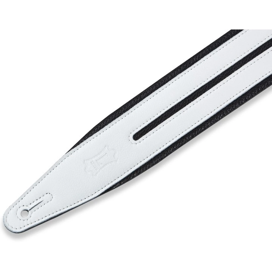 Ремень для гитары Levy's MG317DRS-BLK-WHT