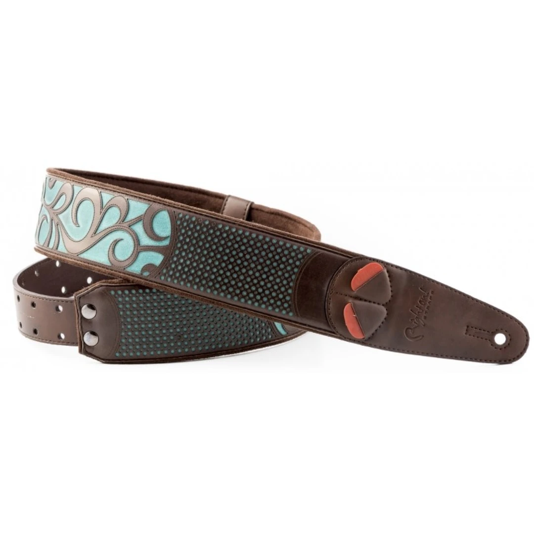 Ремень для гитары RightOn Straps Go Mojo Nashville Teal