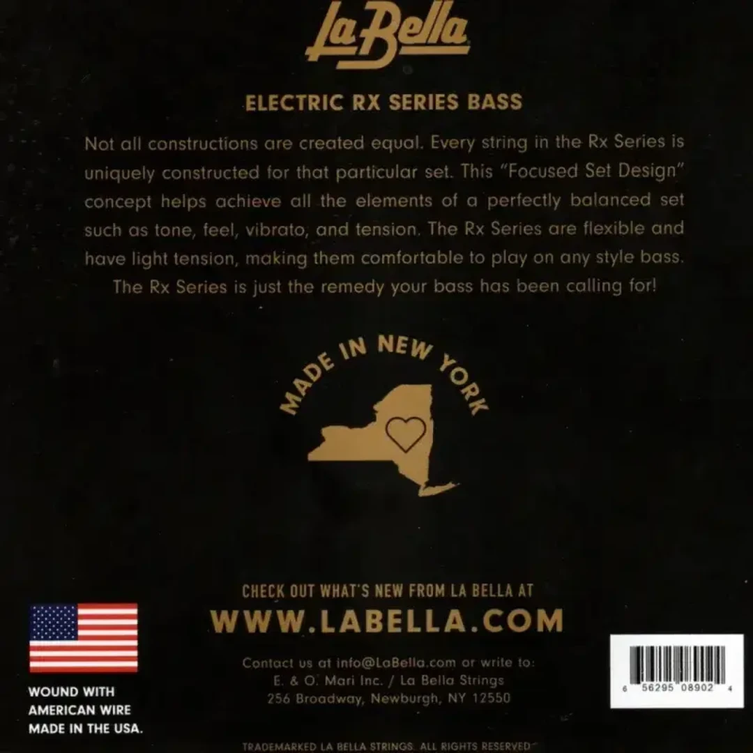 Струны для бас-гитары La Bella RX-N5A RX 40-118