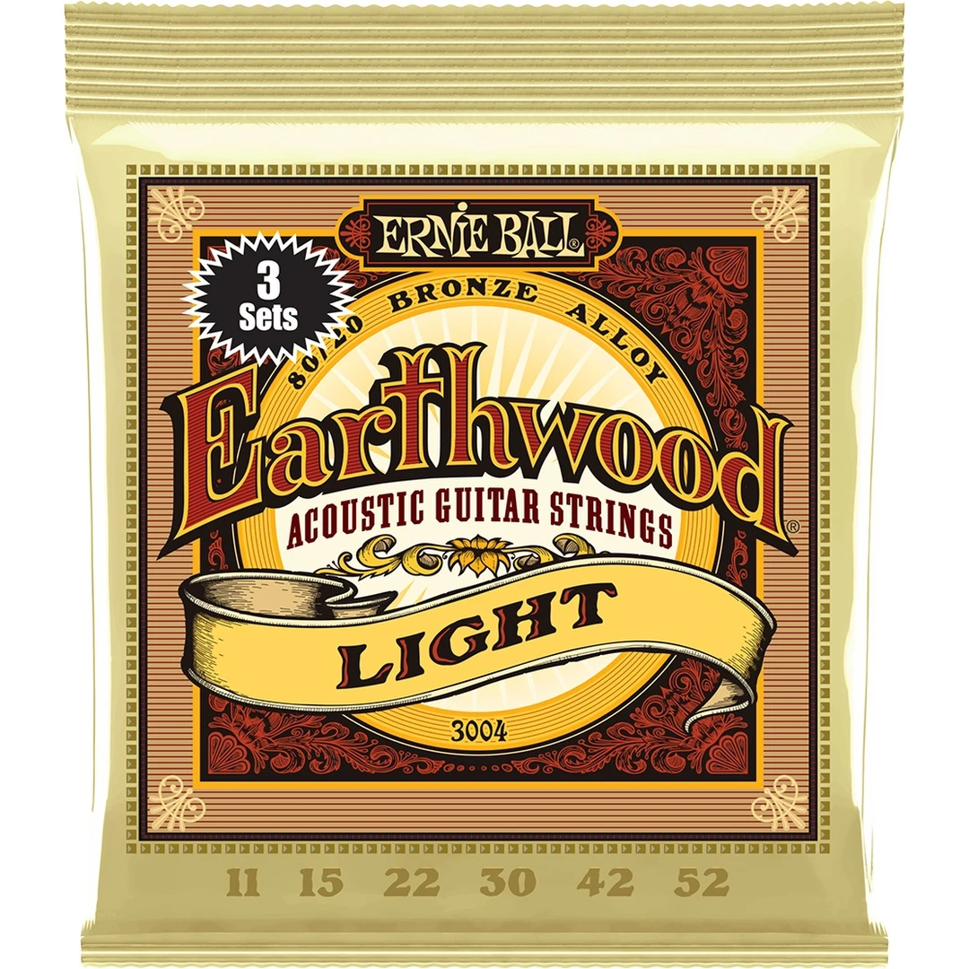 Струны для акустической гитары Ernie Ball 3004 11-52