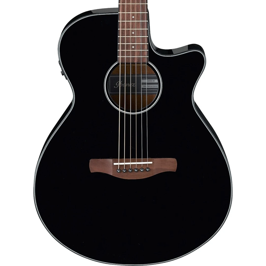 Электроакустическая гитара Ibanez AEG50-BK