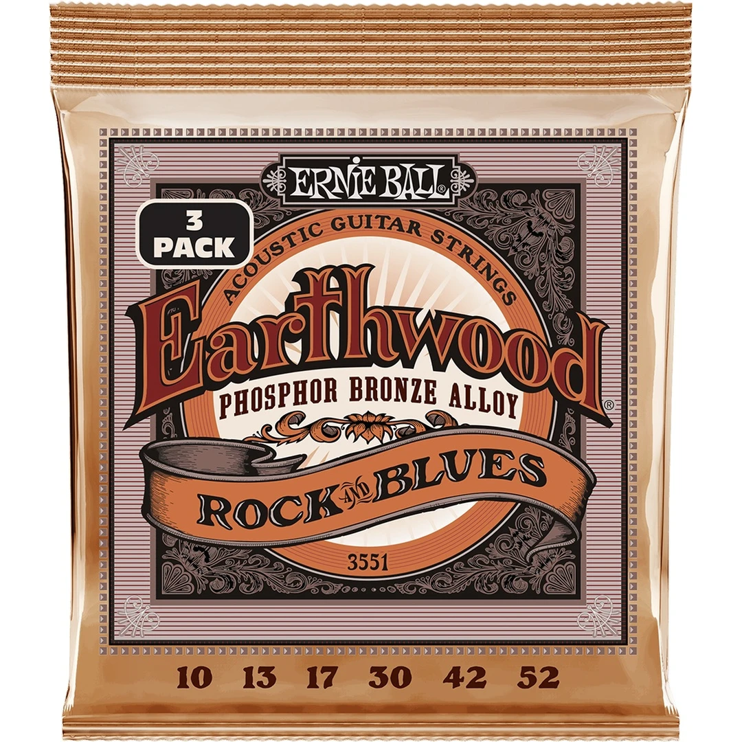 Струны для акустической гитары Ernie Ball 3551 10-52