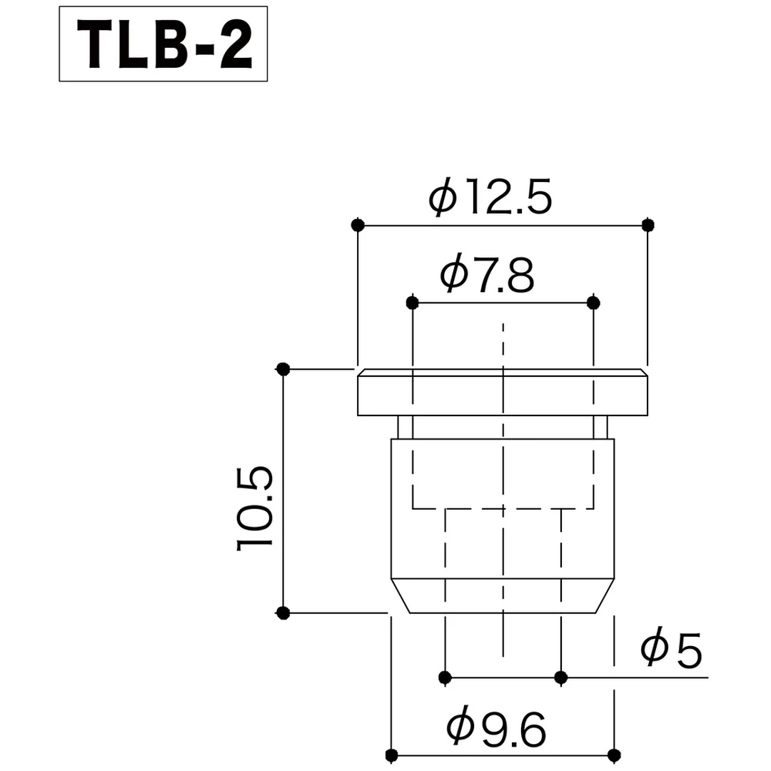 Втулка для крепления струн сквозь корпус Gotoh TLB-2 C